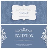 Vector graue Einladungs-Karte der Weinlese-3d mit Blumendamast-Muster stock abbildung Vector graue Einladungs-Karte der Weinlese-3d mit Blumendamast-Muster stock abbildung