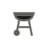 vector grill bbq menu icon, cooking meat - hot food steak symbol, picnic sign stock illustration vector grill bbq menu icon, cooking meat - hot food steak symbol, picnic sign stock illustration
