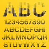 Vector Halftone Lines Alphabet Letters Royalty Free Stock Image Vector Halftone Lines Alphabet Letters Royalty Free Stock Image
