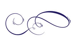 Vector Hand Drawn Calligraphic Spring Flourish Design Elements. Floral light style decor for web, wedding and print royalty free illustration Vector Hand Drawn Calligraphic Spring Flourish Design Elements. Floral light style decor for web, wedding and print royalty free illustration