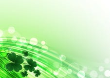 Vector Happy Saint Patricks Day Background With Clover Royalty Free Stock Photography