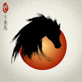 Vector Head Of Horse, Year Of The Horse Royalty Free Stock Images Vector Head Of Horse, Year Of The Horse Royalty Free Stock Images