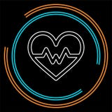 Vector Heartbeat icon, health monitor, health care royalty free illustration Vector Heartbeat icon, health monitor, health care royalty free illustration