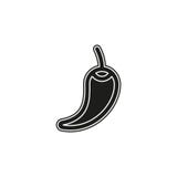 Vector hot chilli pepper illustration, spice vegetable symbol - mexican food stock illustration Vector hot chilli pepper illustration, spice vegetable symbol - mexican food stock illustration