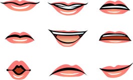 Download Vector Human Lips (male) stock vector. Illustration of ...