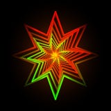 Vector illustration of abstract triangle neon star background vector illustration Vector illustration of abstract triangle neon star background vector illustration