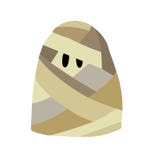 Cartoon characters for Halloween,Wear mummy costume, Vector illustration vector illustration Cartoon characters for Halloween,Wear mummy costume, Vector illustration vector illustration
