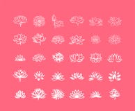 Vector illustration concept of Abstract vector lotus flower symbol icon royalty free illustration Vector illustration concept of Abstract vector lotus flower symbol icon royalty free illustration