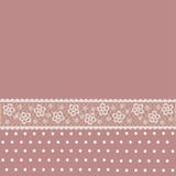Decorative frame with lace for text on the background of polka dots vector illustration Decorative frame with lace for text on the background of polka dots vector illustration