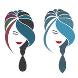 Vector illustration, depicting the face of a beautiful woman royalty free illustration Vector illustration, depicting the face of a beautiful woman royalty free illustration