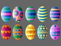 Set of colorful easter eggs royalty free illustration Set of colorful easter eggs royalty free illustration