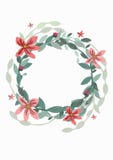 Vector illustration of a floral wreath Stock Photo Vector illustration of a floral wreath Stock Photo
