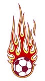 Vector illustration of football soccer ball icon with flames. vector illustration Vector illustration of football soccer ball icon with flames. vector illustration