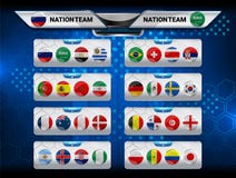Scoreboard Broadcast and Lower Thirds Template for world soccer tournament championship Stock Photo Scoreboard Broadcast and Lower Thirds Template for world soccer tournament championship Stock Photo