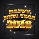Happy New Year 2018 Gold with Black Background - Vector Illustration. Vector Illustration of Happy New Year 2018 Gold with Black Background vector illustration Happy New Year 2018 Gold with Black Background - Vector Illustration. Vector Illustration of Happy New Year 2018 Gold with Black Background vector illustration