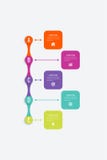 Vector illustration infographics 5 options royalty free illustration Vector illustration infographics 5 options royalty free illustration