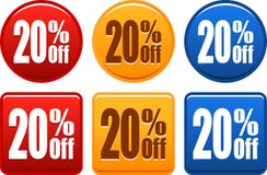20 offer buttons. Vector illustration isolated on white background -10 offer web buttons icons blue orange Stock Illustration 20 offer buttons. Vector illustration isolated on white background -10 offer web buttons icons blue orange Stock Illustration