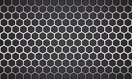 Vector Illustration line white hexagon with black background. vector illustration Vector Illustration line white hexagon with black background. vector illustration