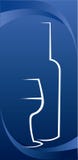 Vector Illustration Of The Bottle And Glass Stock Photography Vector Illustration Of The Bottle And Glass Stock Photography
