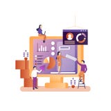 Business office vector concept for web banner, website page royalty free illustration Business office vector concept for web banner, website page royalty free illustration