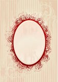 Vector illustration of romantic oval frame stock illustration Vector illustration of romantic oval frame stock illustration