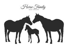 Download Nature Background With Family Silhouette Stock Vector ...