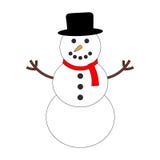 Colorful Snowman Icon vector illustration Colorful Snowman Icon vector illustration