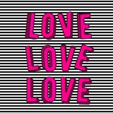 Vector illustration of stylish love 3d pink text sign stock illustration Vector illustration of stylish love 3d pink text sign stock illustration