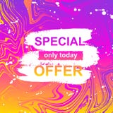 Summer card on hand draw splodge and marble effect vector illustration Summer card on hand draw splodge and marble effect vector illustration
