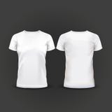 Vector Illustration of White Women T-shirt
