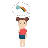 Vector illustrations of kids imagination. stock illustration Vector illustrations of kids imagination. stock illustration