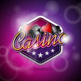 Vector a ilustração em um tema do casino com símbolos do pôquer e textos brilhantes no fundo abstrato Foto de Stock Royalty Free Vector a ilustração em um tema do casino com símbolos do pôquer e textos brilhantes no fundo abstrato Foto de Stock Royalty Free
