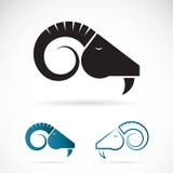Vector image of an goats head royalty free illustration Vector image of an goats head royalty free illustration