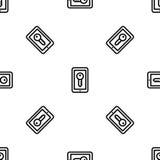 Vector inconsútil del modelo de la cerradura de Smartphone ilustración del vector Vector inconsútil del modelo de la cerradura de Smartphone ilustración del vector