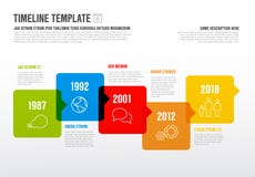Vector Infographic horizontal timeline template stock illustration Vector Infographic horizontal timeline template stock illustration