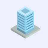 Isometric business center. stock illustration Isometric business center. stock illustration