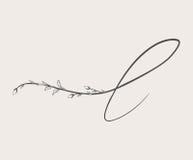 Vector L floral dibujado mano monograma y logotipo libre illustration Vector L floral dibujado mano monograma y logotipo libre illustration