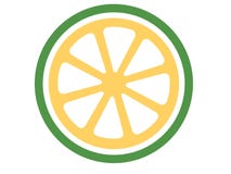 Vector lime logo on a white background royalty free illustration Vector lime logo on a white background royalty free illustration