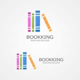 Vector logo with a colored books. royalty free illustration Vector logo with a colored books. royalty free illustration