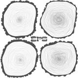 Vector los anillos de árbol fondo y el tronco de árbol del corte de la sierra libre illustration Vector los anillos de árbol fondo y el tronco de árbol del corte de la sierra libre illustration