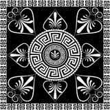 Vector mandala. Ancient greek key meander circle pattern. Floral royalty free illustration Vector mandala. Ancient greek key meander circle pattern. Floral royalty free illustration