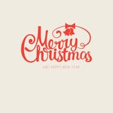 Vector moderne in retro getrokken hand kalligrafische Vrolijke Kerstmis Royalty-vrije Stock Afbeeldingen Vector moderne in retro getrokken hand kalligrafische Vrolijke Kerstmis Royalty-vrije Stock Afbeeldingen