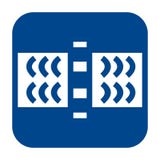 Vector flat design icon of guided wave testing. royalty free illustration Vector flat design icon of guided wave testing. royalty free illustration