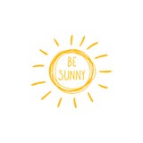 Summer Sun thinking stock vector. Illustration of sunbeam - 14727199