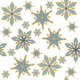 Vector naadloze achtergrond Decoratieve de wintersneeuwvlok royalty-vrije illustratie Vector naadloze achtergrond Decoratieve de wintersneeuwvlok royalty-vrije illustratie