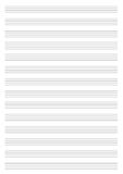 Vector Note Sheet, Musical Staff A4 Format. stock illustration Vector Note Sheet, Musical Staff A4 Format. stock illustration