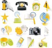 Vector objects icons set. Part 3 stock illustration Vector objects icons set. Part 3 stock illustration