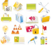 Vector objects icons set. Part 4 stock illustration Vector objects icons set. Part 4 stock illustration