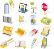 Vector objects icons set. Part 8 royalty free illustration Vector objects icons set. Part 8 royalty free illustration