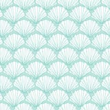 Vector pastel aqua seashells repeat pattern. Suitable for gift wrap, textile and wallpaper stock illustration Vector pastel aqua seashells repeat pattern. Suitable for gift wrap, textile and wallpaper stock illustration
